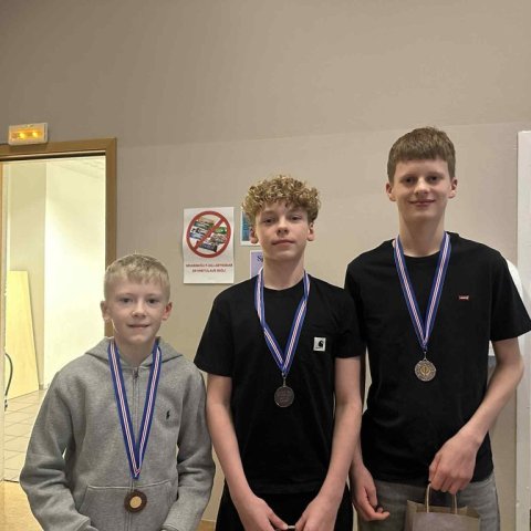 Ólympíuhlaup ÍSÍ: Óli Björn 3. sæti, Aron Óli 1. sæti og Björn Helgi 2. sæti