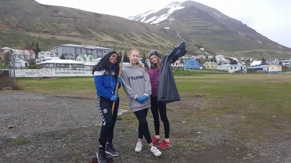 Umhverfisdagur í unglingadeild