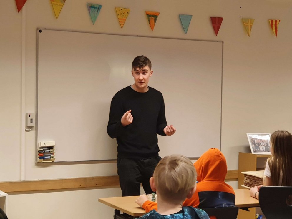 Í dag fengu nemendur 6. bekkjar góða heimsókn