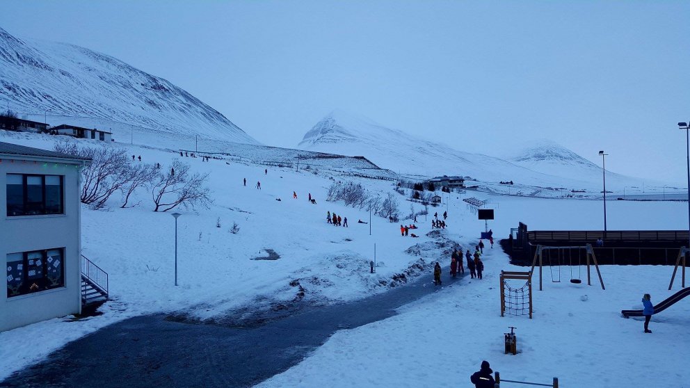 Líf og fjör í frímínútum