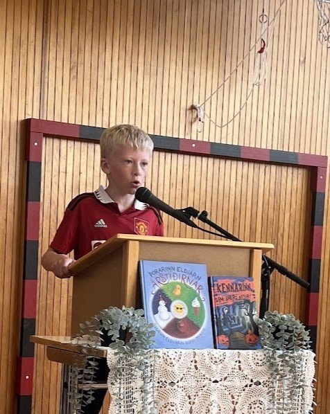 Óli Björn Þorvaldsson stóð uppi sem sigurvegari