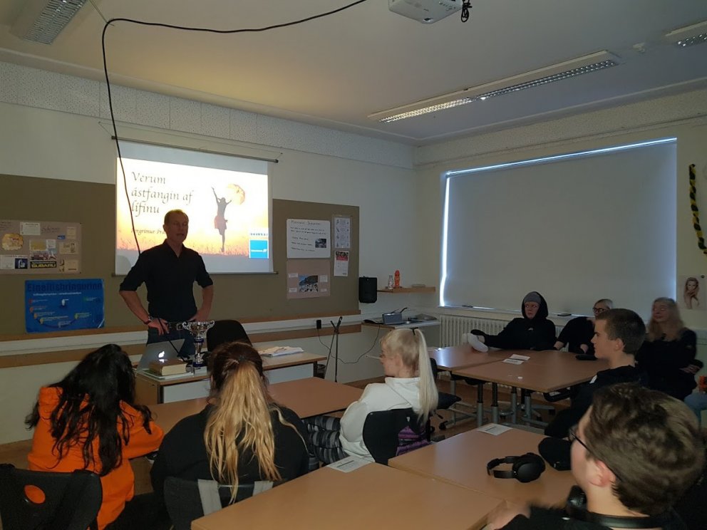 Þorgrímur Þráinsson heimsækir 10. bekk