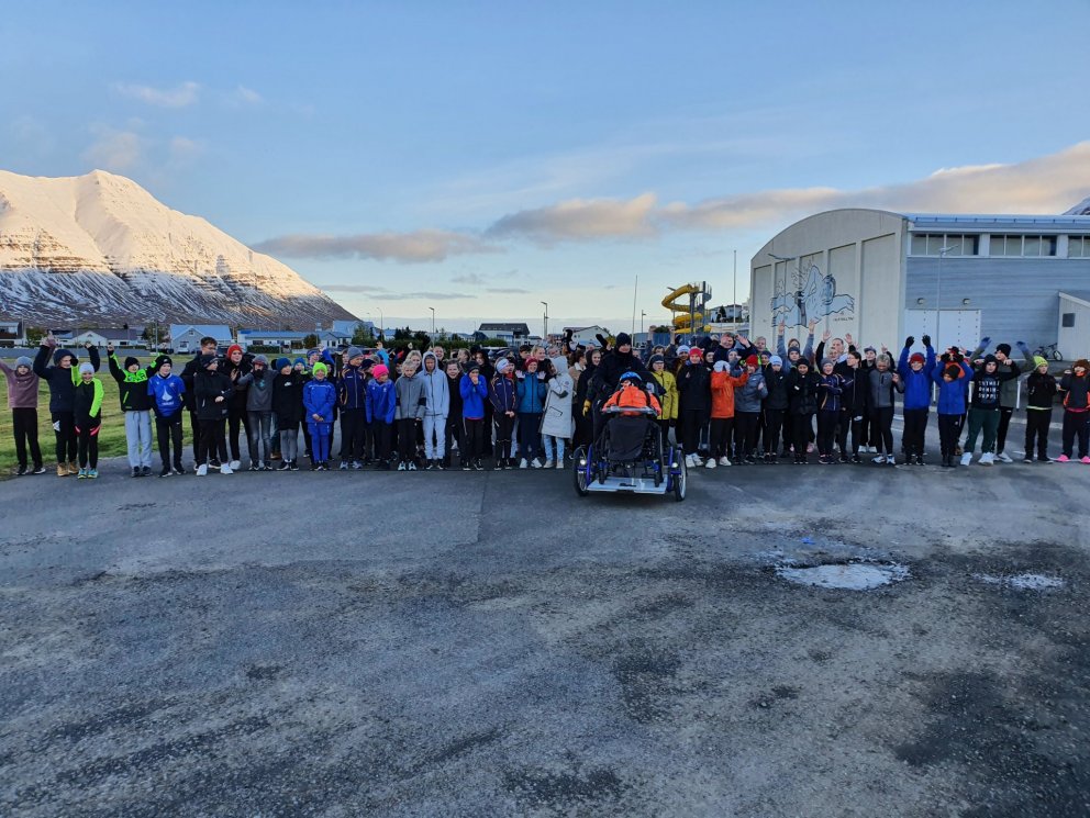 Mynd frá Ólympíuhlaupinu 2021