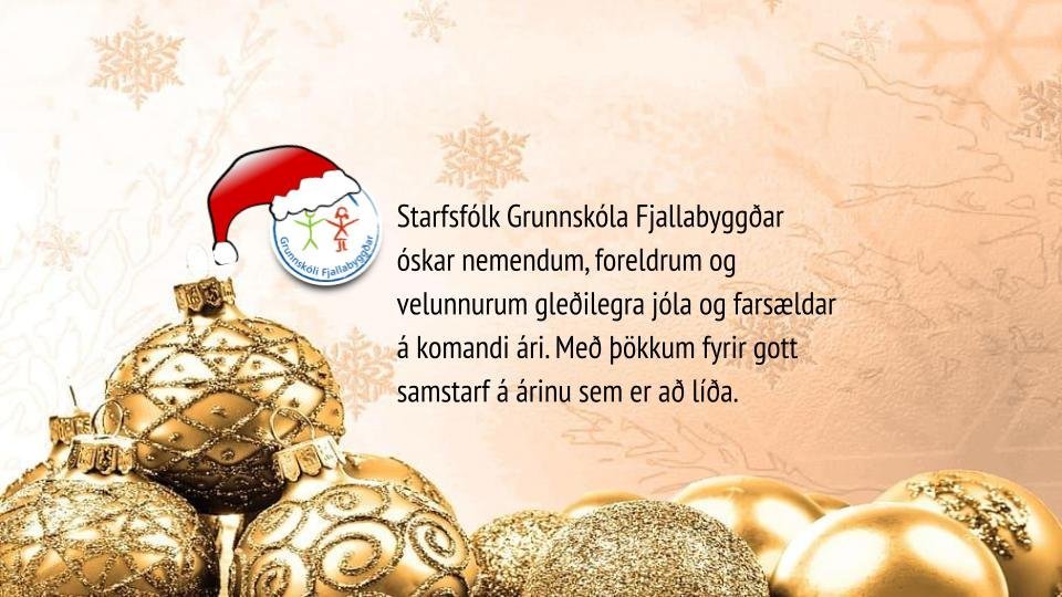 Jólakveðja frá starfsfólki GF