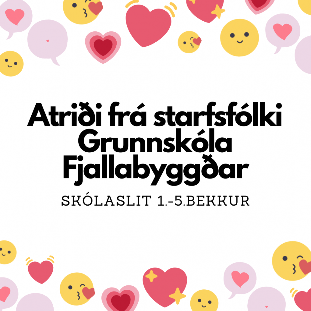 Atriði frá starfsfólki Grunnskóla Fjallabyggðar