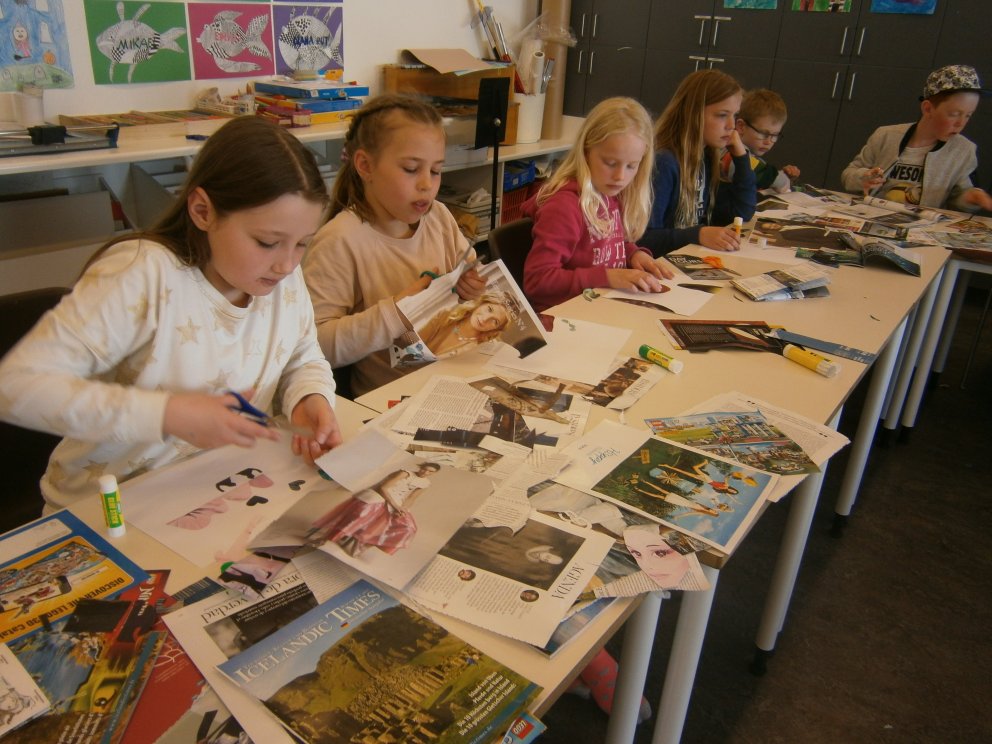 Bókarkynning og myndlist hjá 5. bekk