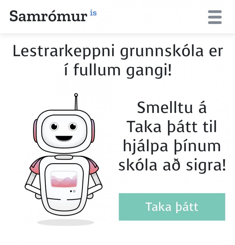 Samrómur - lestrarhestar Grunnskóla Fjallabyggðar þurfa aðstoð