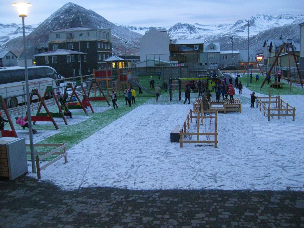 Frímínútur á skólabalanum