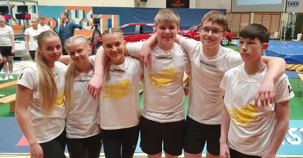 Svava Rós, Silja Rún, Hrafnhildur Edda, Hlynur Freyr,  Dawid og Viktor Máni