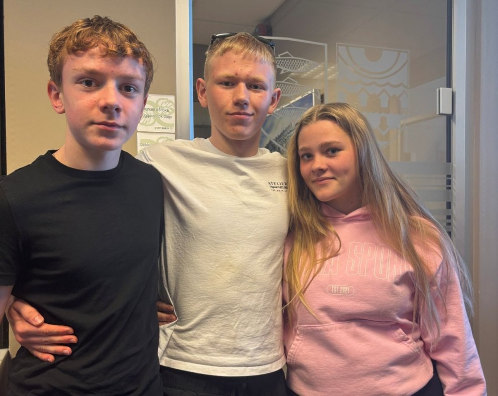 Anton Elías Viðarsson, Steingrímur Árni Jónsson og Tinna Hjaltadóttir