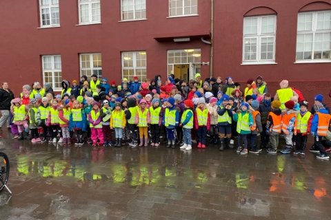 Ólympíuhlaupi ÍSÍ hjá 1.-5.bekk