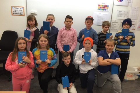 Heimsókn Gídeonmanna í 5. bekk