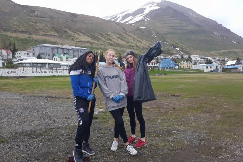 Umhverfisdagur í unglingadeild