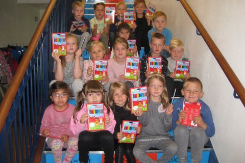 Fyrsti skóladagurinn hjá 1. bekk