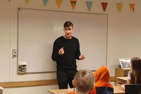 Í dag fengu nemendur 6. bekkjar góða heimsókn