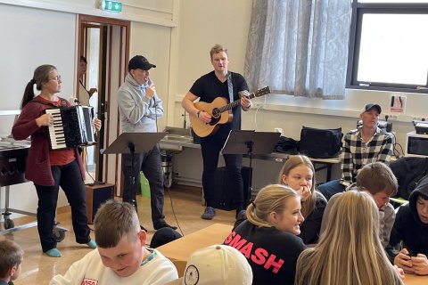 Heimsókn frá Tónlistarskólanum á Tröllaskaga