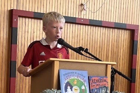 Óli Björn Þorvaldsson stóð uppi sem sigurvegari