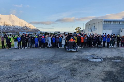 Mynd frá Ólympíuhlaupinu 2021