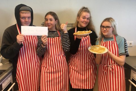 Smá innsýn inn í matreiðslu á unglingastigi