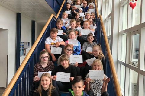 Nemendur í 6. og 7. bekk