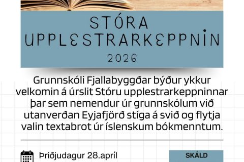 Stóra upplestrarkeppnin 2026