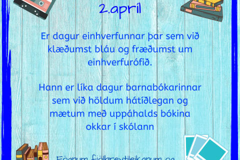 Fögnum fjölbreytileikanum! Blár dagur og dagur barnabókarinnar
