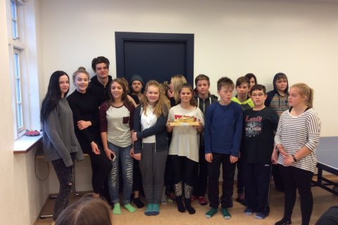 Gullskórinn afhentur fyrir átakið göngum í skólann