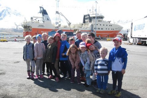 Sólbergið skoðað