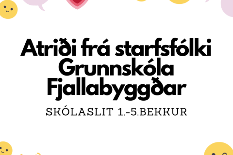 Atriði frá starfsfólki Grunnskóla Fjallabyggðar