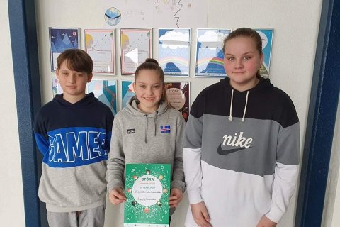 Lokakeppni stóru upplestrarkeppninnar fyrir skóla í Eyjafirði fór fram í gær í Kvosinni í Menntaskól…