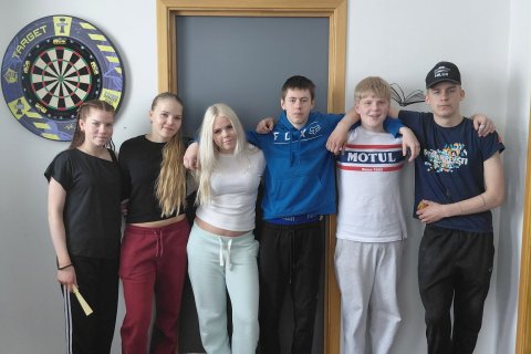 Gréta Mjöll, Mundína Ósk, Ásdís Ýr, Óðinn Arnar, Mikael Ingi og Sverrir Freyr