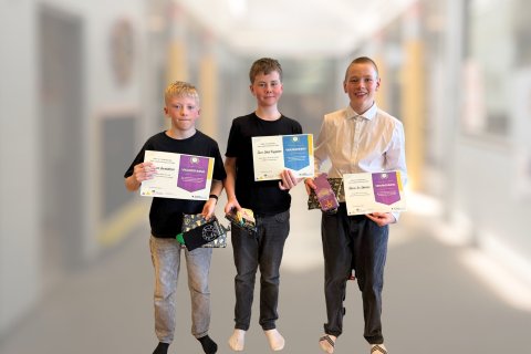 Óli Björn aðalmaður, Óliver Jökull varamaður og Marínó Örn  aðalmaður