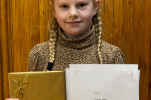 Þóra Egilsdóttir - vinningshafi á yngsta stigi
