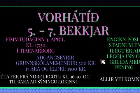 Vorhátíð 5. - 7. bekkjar