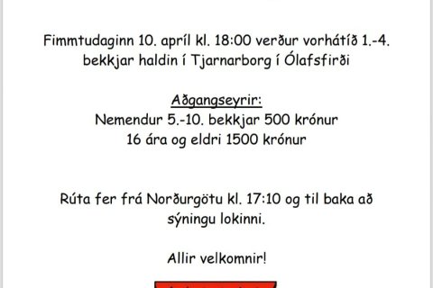 Vorhátíð 1. - 4. bekkjar