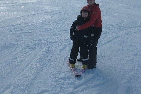 Skíðadagur yngsta stigs við Norðurgötu haldin í Skarðinu