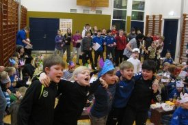 Það var mikið fjör eins og sjá má á myndinni