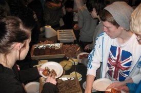 Fjör á þorrablóti eldri deildar